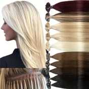 Resim 50 Tel 30g Paket Füzyon Düz Uçlu İnsan Saçı Uzantıları Keratin Kapsülleri ile - Doğal Düz Saç 30.48-50.8 cm, Tüm Kadınlar, Etnik Gruplar ve Saç Tipleri için Çoklu Renkler (Sarışın, Kahverengi, Bej, Açık/Koyu Kırmızı), At Kuyruğu Saç Uzantıları 
