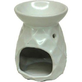 Resim Geri Akışlı Tütsülük Buhurdanlık El Seramik 8x6x6cm 