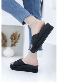 Resim Voga 2589 Comfort Casual Dolgu Taban Kadın Terliği 