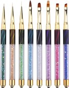 Resim Sones Kedi Gözü Kalem Namlu Boyalı Kalem Elmas Işık Terapisi Tırnak Aleti Işık Terapisi Kalemi 5 Koyu Yeşil Çizgiler Kısa Kablo 