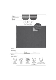 Resim Cool Halı Curly 1120 Antrasit Halı Yolluk Bukle Salon Halısı Hol Koridor Halısı Dokuma Makine Halısı 