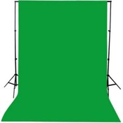 Resim Dymax Yeşil Renk Fon Perde Chromakey Green Screen Greenbox 2x3 Metre Fon Perde 