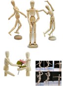 Resim PİRAMİGO Ahşap Model Manken 20 Cm Eskiz Mankeni 