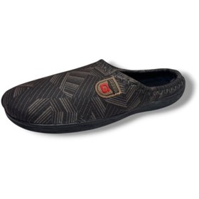 Resim Gezer 16689-26 Çizgi Desenli Termal Erkek Ev Terlik 