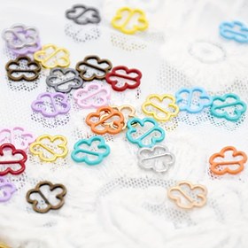 Resim 60 Adet Renkli Mini Çiçek Düğme Bebek Kıyafeti Yapımı ve El İşi Malzemeleri 