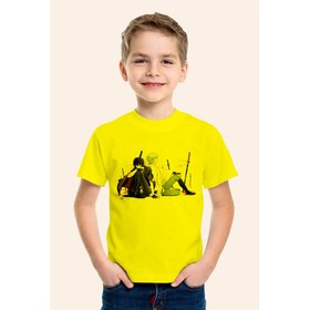Resim Karya ButikAnime Gintama 3 Baskılı Sarı Çocuk T-Shirt Tişört 