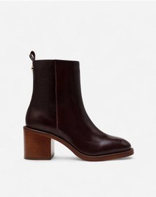 Resim Steve Madden Slender Brown Leat Kadın Kahverengi Topuklu Bot Slender-brown 