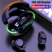 Resim Digi Monster Earbuds Y80 Kablosuz TWS Bluetooth Kulaklık | HD Ses | Ekstra Bas | Bluetooth 5. 1 | LED Ekran 