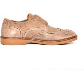 Resim Tuna Hakiki Süet Deri Oxford Erkek Ayakkabı Termo Taban Bağcıklı - 242024 