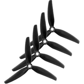 Resim Nisar Store Vuquad 5 Inç Drone Pervanesi - 4'lü Paket 2 x Cw + 2 x Ccw Stealth Mk1 5″ (Inç) 3 Pal Cıne Mat Siyah 