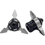 Resim 1 Çift Qcb-034 Alüminyum Alaşımlı Dart Ön Çatal Fincan Tekerlek Anti-düşme Aşınmaya Dayanıklı Dekoratif Bardak Gümüş 