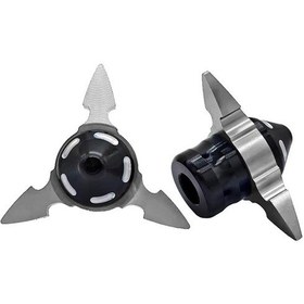 Resim 1 Çift Qcb-034 Alüminyum Alaşımlı Dart Ön Çatal Fincan Tekerlek Anti-düşme Aşınmaya Dayanıklı Dekoratif Bardak Gümüş 