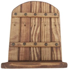 Resim sdf kereste Ahşap Anahtar Askılığı Raflı 26*20 