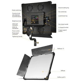 Resim Yongnuo P360 Pro Max 2000 -10000K DMX Kontrollü 360 W Led Işık 