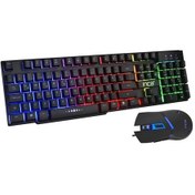 Resim Inca Rainbow Gaming Mekanik Hisli Klavye & Mouse Set 