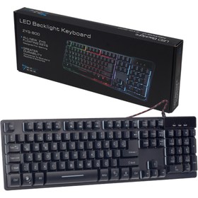 Resim Hello HL-18744 Usb Kablolu Metal Kasa Mekanik Hisli RGB Işıklı Oyuncu Gaming Klavye 