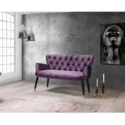 Resim Mobilya Bazarı Vega Mürdüm Çay Seti Ikili Koltuk,kanepe (Balkon, Salon, Cafe, Ofis) 