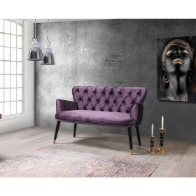Resim Mobilya Bazarı Vega Mürdüm Çay Seti Ikili Koltuk,kanepe (Balkon, Salon, Cafe, Ofis) 