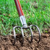 Resim Kırmızı Ergonomik Saplı Ağır Hizmet Tipi Çelik Bahçe Kazıyıcı - Rahat Bahçe İşleri, Yabancı Ot ve Toprak Döndürme İçin Ergonomik Tasarım - Sap Dahil Değil, Yaprak ve Toprak İşleme İçin İdeal, Bahçe de 