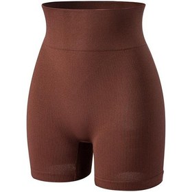 Resim Zayıflama Düz Göbek Kılıf Külot Vücut Şekillendirici Doğum Sonrası Kontrol Shapewear Kadın Popo Kaldırıcı Yüksek Bel Eğitmen Iç Çamaşırı Kahve 