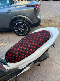 Resim CEBECİOTO SİYAH KIRMIZI DESENLİ PENYE MOTOSİKLET KILIFI - 50CC ve 125CC MOTOR UYUMLU 