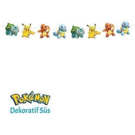 Resim Pokemon Dekoratif Banner 150x17 Cm 