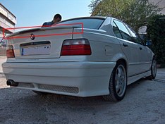 Resim Bmw E36 1991-1998 Anatomik Işıklı Spoiler 