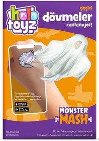 Resim Holotoyz Tattoo Monster Mash Ar Uyumlu Geçici Dövme 