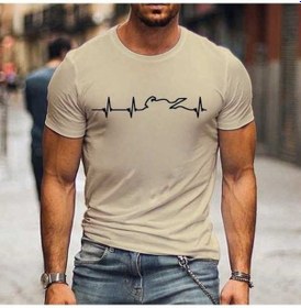 Resim Yingfu Erkekler İçin Dağ Motosiklet Kalp Atışı Tshirt - Komik Macera Gömlekaltı Altın Altın 