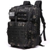 Resim Erkekler ve kadınlar için 25L/50L kapasiteli 1000D Naylon Outdoor Rucksacks, Camo Wilderness Sporları Kampçılık Yürüyüş Trekking Balıkçılık Depolama Sırt Çantası 