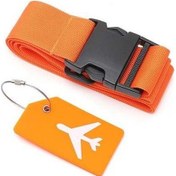 Resim Fortunelane Inf Adres Etiketli Kırmızı Bagaj Askısı 