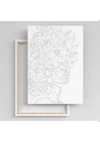 Resim Numaralandırılmış Sayılarla Boyama Tuval Seti 40x50 Cm - Kırmızı Kapı Tasarımı 