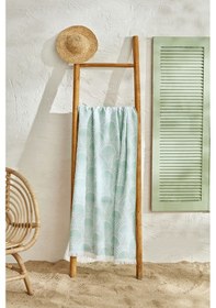 Resim Karaca Home Sunny Plaj Havlusu Koyu Yeşil 200.22.11.0326 