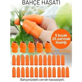 Resim CEYLAN ADAM Mey İthalat® 30 Parça Premium Pratik Bahçe Hasat Seti: Paslanmaz Çelik Başparmak Kesici Parmak Koruy 