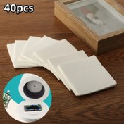 Resim 40 Adet Seramik Elyaf Kağıdı Cam Füzyonu için, 8x8cm, Yüksek Sıcaklık Fırın Kağıdı, Mikrodalga Seramik Elyaf Levhalar Çömlekçilik El Sanatları için 