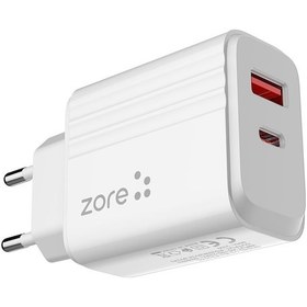 Resim Teknocep Play Serisi Pl05 Lightning 2in1 Seyahat Şarj Aleti 20w - Beyaz Beyaz 