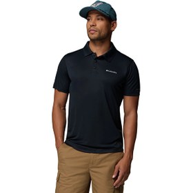 Resim Columbia Zero Rules Light Erkek Siyah Outdoor Polo Yaka T-Shirt AO4872-011 