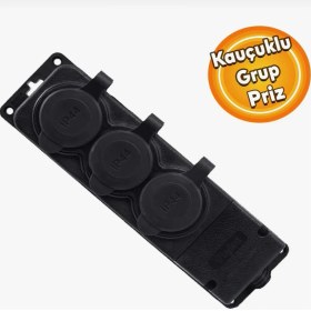 Resim Mercure Monofaze 3'lü Kauçuk Grup Priz 