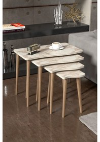 Resim Zigon Sehpa Ahşap 4'lü Efes Kr Diğer 