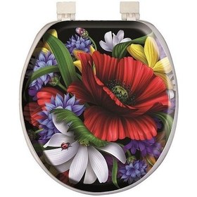 Resim Softy Classic Desenli Yumuşak Klozet Kapağı Siyah - 3609 