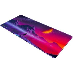 Resim Helixsun 90x40 Cm Xxl Gamings Oyuncu Mousepad Mor Uzay 