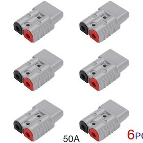 Resim Xuweiwei Agashe 6pcs Gray Hızlı Bağlantı Kablolama Konnektör Kit 50a Pil Kablosu 