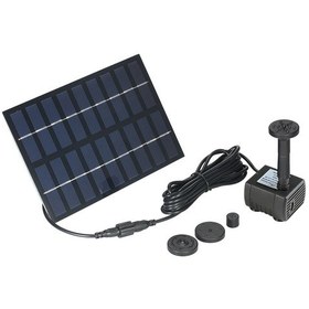 Resim Yifomall Güneş Enerjili Sürekli Akışlı Su Pompa - 165l/h Debi, 150cm Yükseklik, Siyah, 20000+ Saat Ömür, Kolay Kurulum 