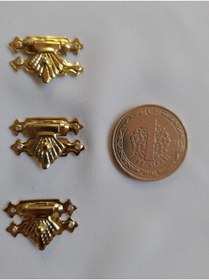 Resim sywoods Tavla Klipsi Sarı 10 Adet 26x17 mm Kutu ve Kapak Kilit 