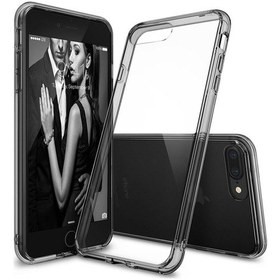 Resim Ringke Fusion iPhone 7/8 Plus İle Uyumlu Kılıf Smoke Black Tpu Bumper Extra Darbe Emici 