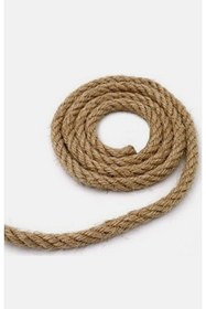 Resim zelmur 4 MM 25 Metre Kütle Halat Dekoratif Hasır İp Urgan 