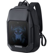 Resim Divoom Pixoo Cyberbag Siyah Piksel Led Ekranlı Sırt Çantası 