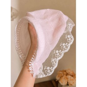 Resim Emk Shop Güpür Detaylı Bohem Taç Bandana 
