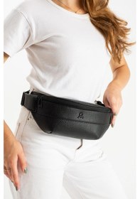 Resim Baginn Kadın Bel Çantası Freebag Suni Deri Göğüs Çantası Fonksiyonel Kullanım 25 12 Cm Siyah 