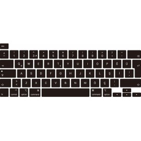 Resim Apple Yeni Macbook Pro 2020 A2289 / A2251 13" 13.3" Touch Bar Türkçe Silikon Q Klavye Koruyucu 